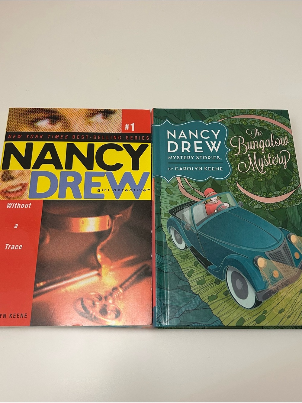 Hardcover and Paperback Book Set of 2 Nancy Drew